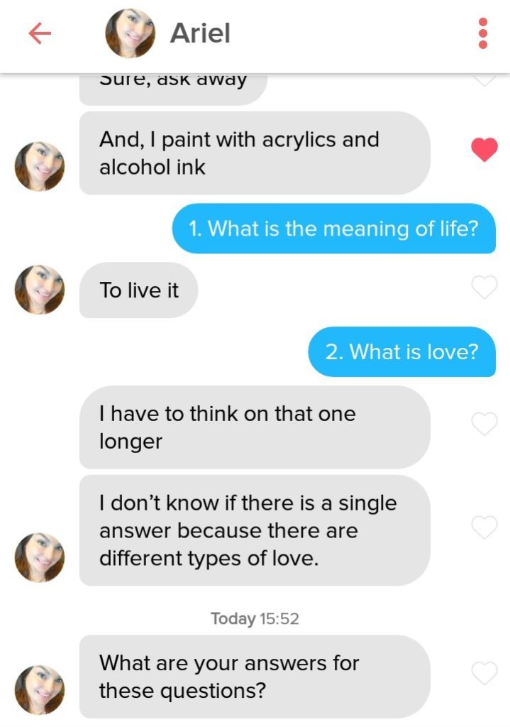 Tinder Answers (8) – What is the meaning of Life and Love? - Love